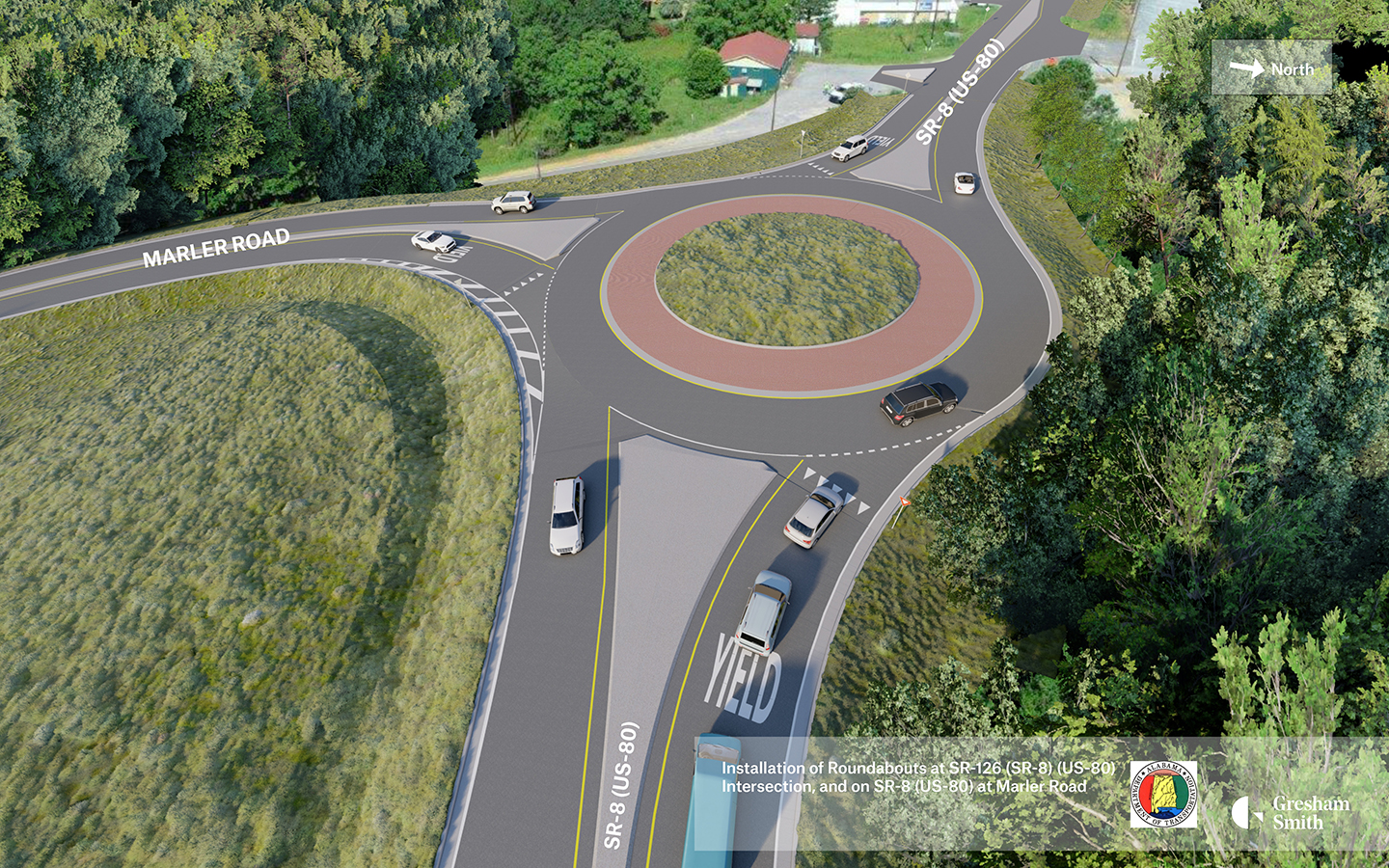 Marler Rd Intersection Concept Map (Phase I)
