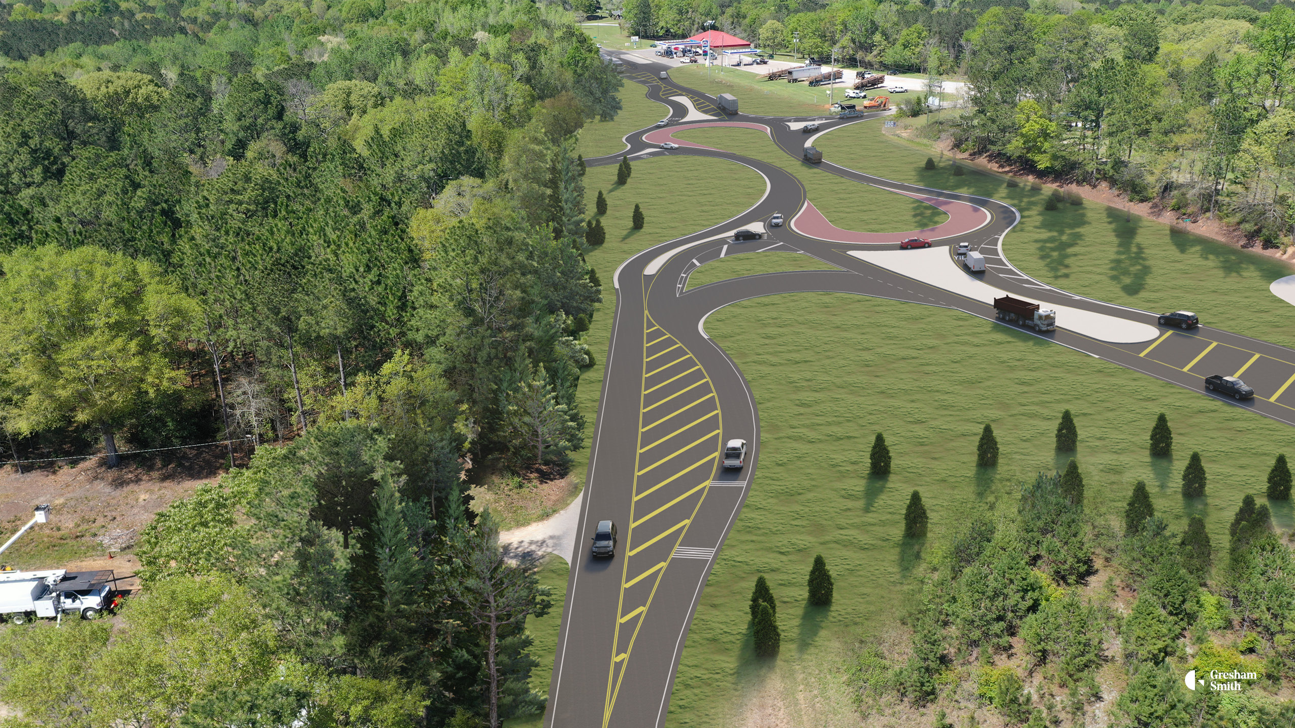 Proposed - Viewing AL-87 North toward Troy