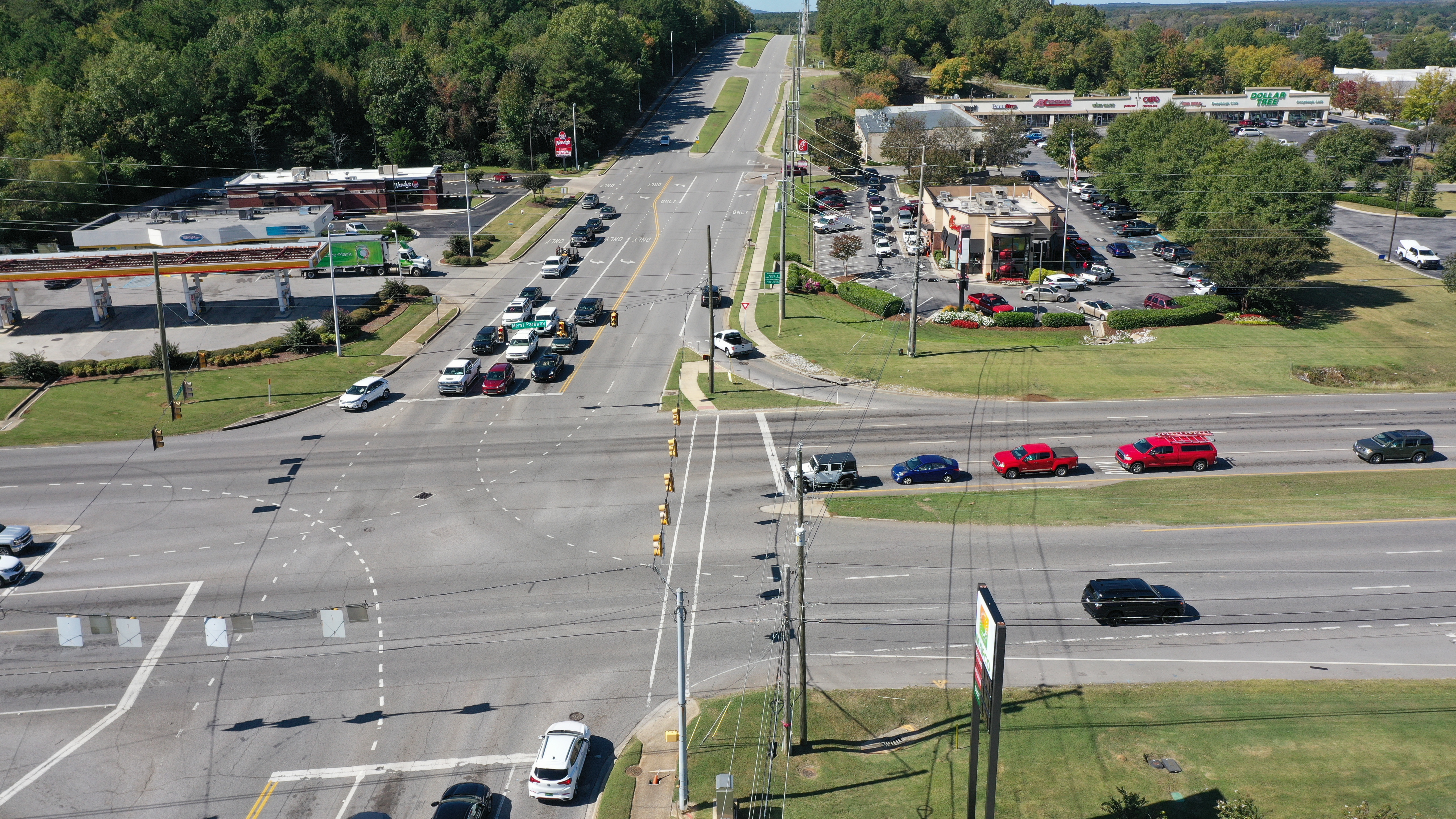 Hobbs Road at South Memorial Parkway (SR-53) - Currently - West View