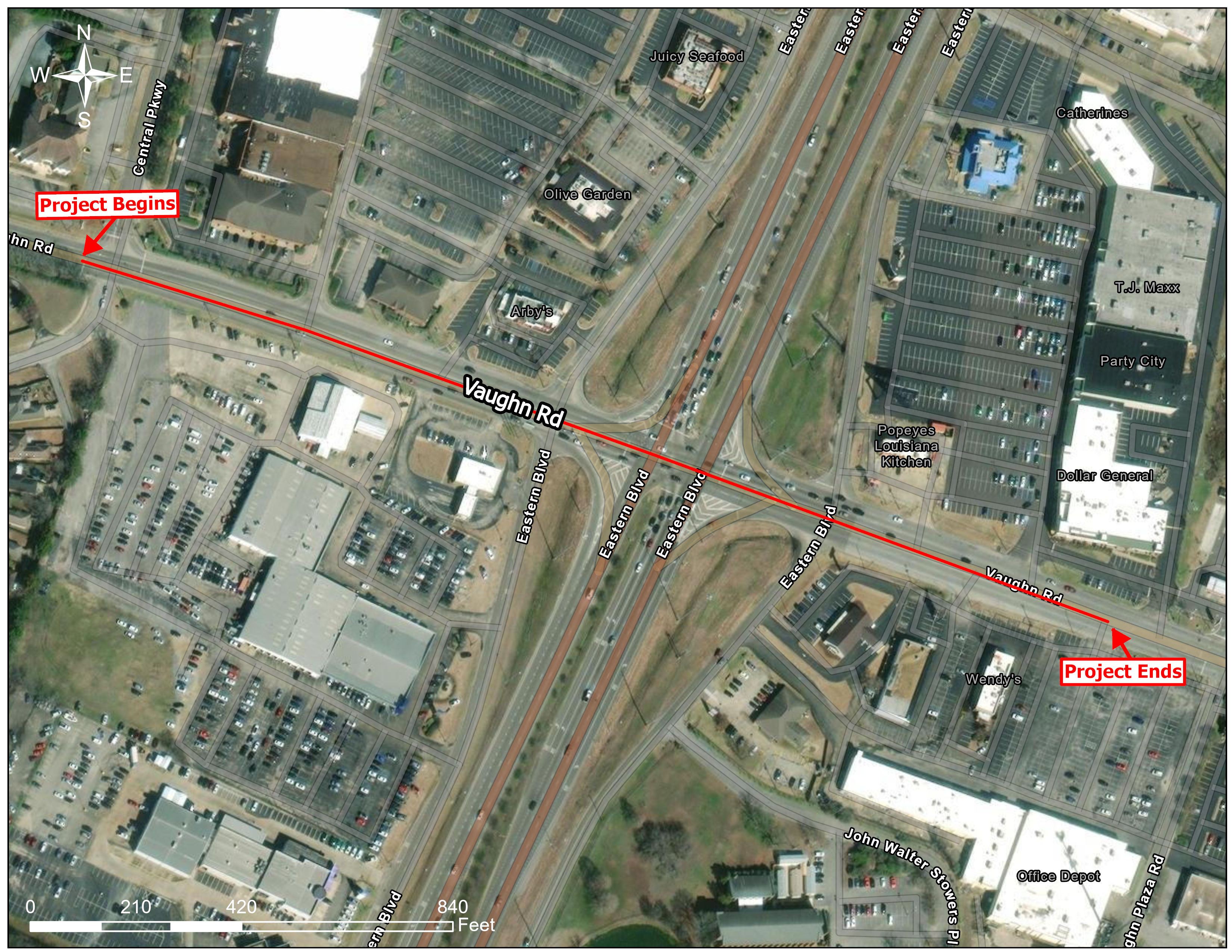 Vaughn Road Vicinity Map